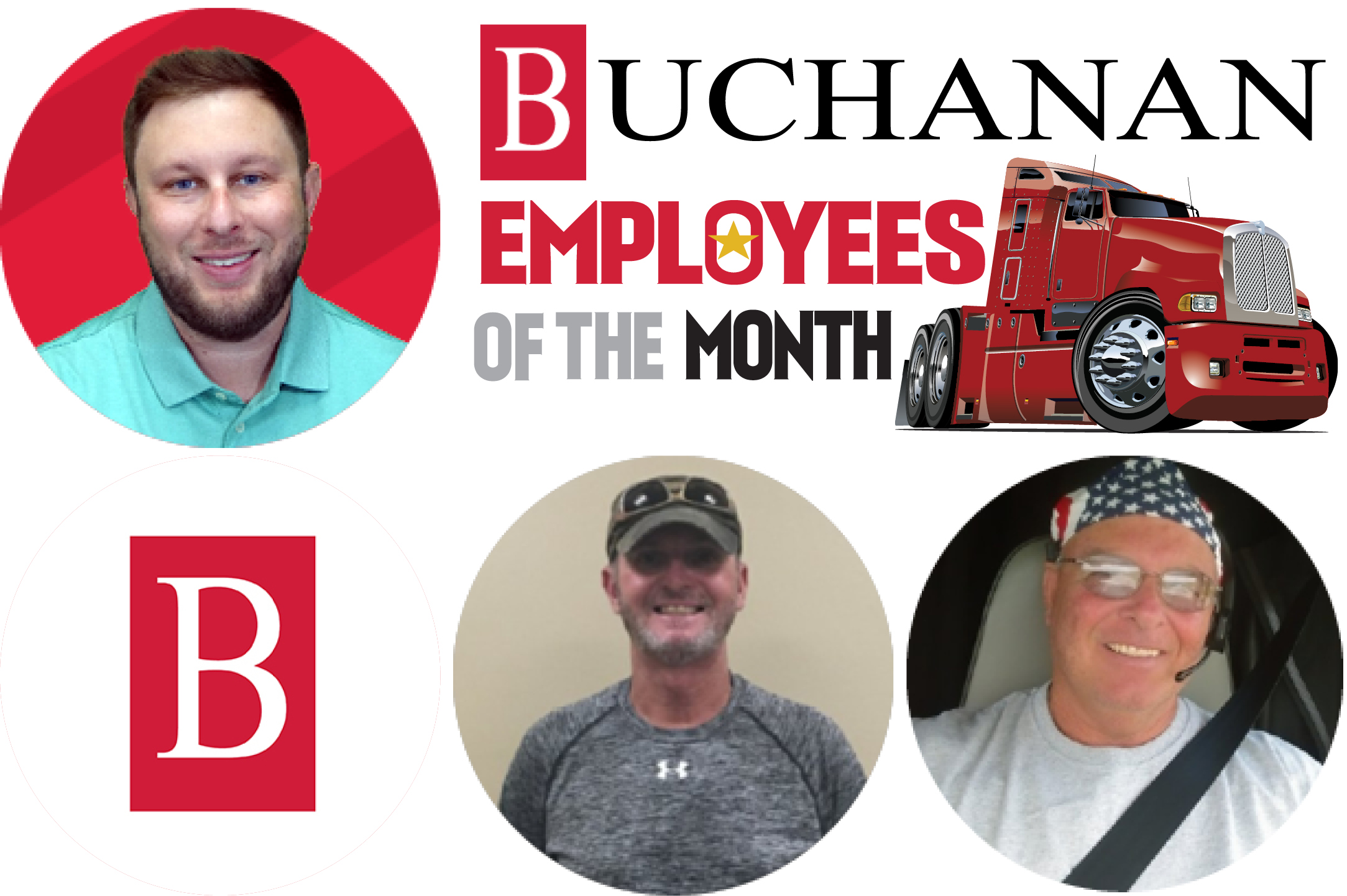 Employees Of The Month For July 2023 - Buchanan Logistics